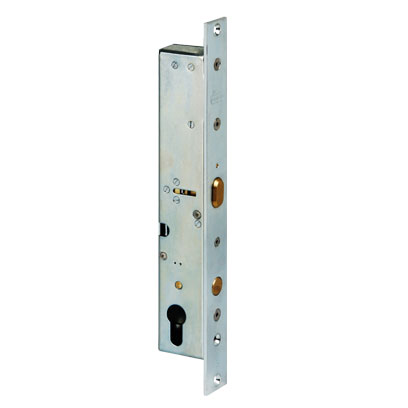 Impulse action, flush mounted lock with dead bolt